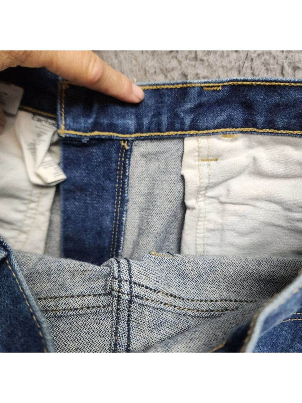 Carhartt Jeans Mens 30x32 Blue Cotton Denim Bootcut Fire Resistant *Read* - Picture 13 of 16